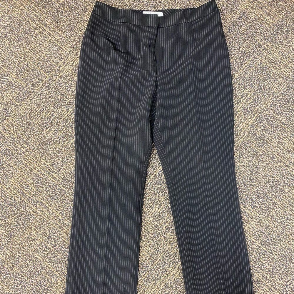 Kasper kate Classic fit pin stripe petite flat front dress pants